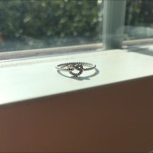 Dainty Silver Knot Ring